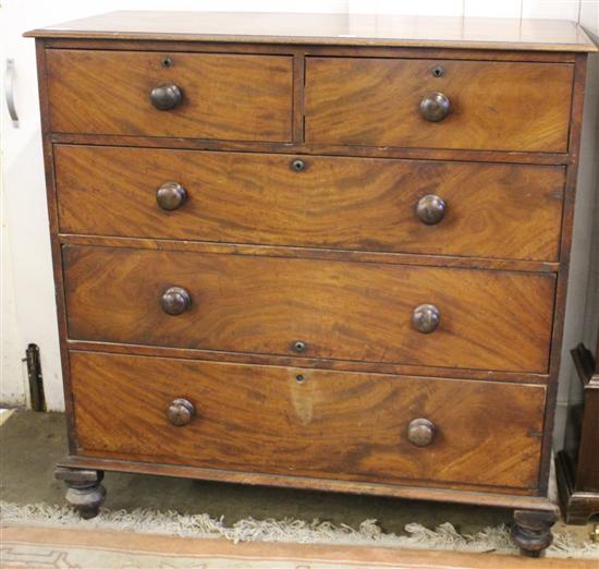 Victorian mahogany chest of drawers A/F